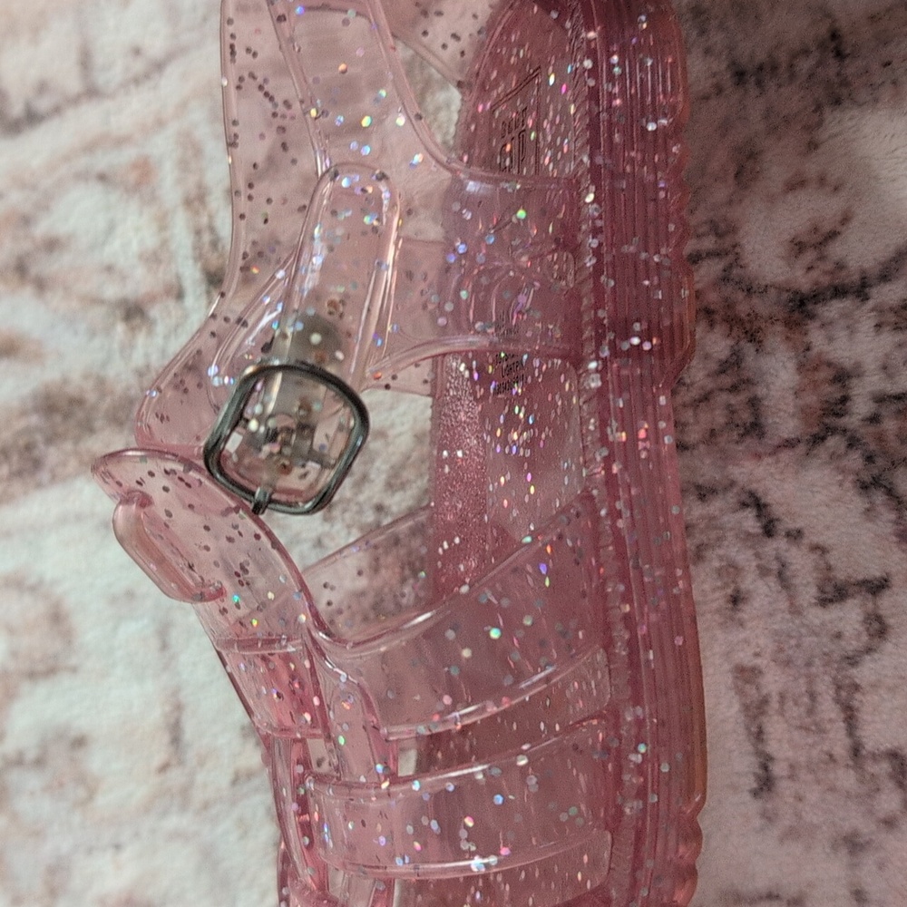 GAP Kids Pink Glitter Sandals